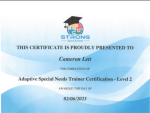Adaptive Fitness Certifiicate -Cameron level2